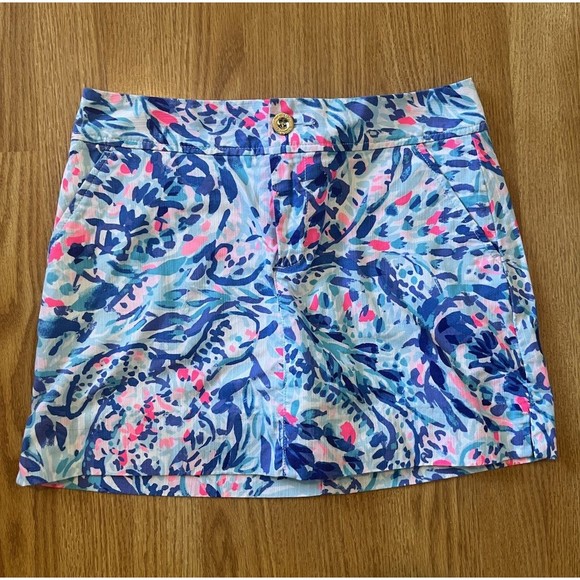 Lilly Pulitzer Dresses & Skirts - Lily Pulitzer Blue Pink Skort Size 4